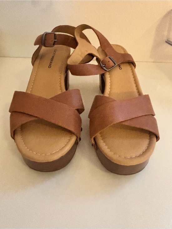Lucky Brand Shoes - Lucky Brand Women's Brown Strappy Platform Sandals - Classic Comfort